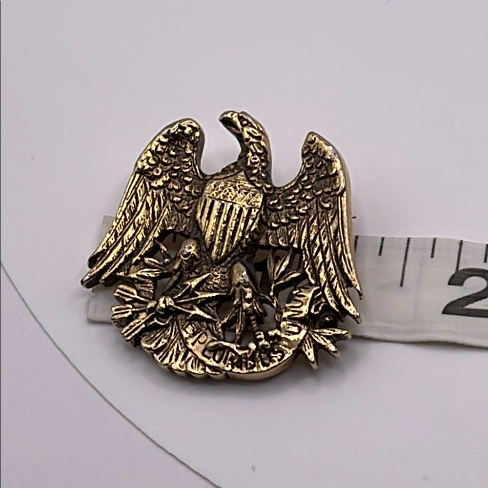 Vintage Sarah Coventry pin brooch American eagle Gold Eagle Brooch - Picture 9 of 9